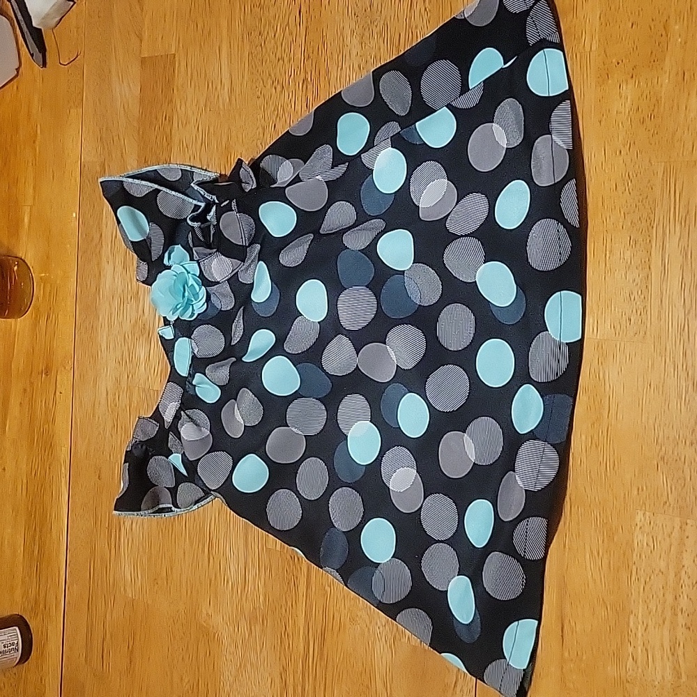 Circo 18 month girls Black Blue circle dress